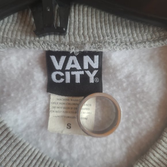 Van City Crewneck Sweater Gray - Small - Picture 3 of 5